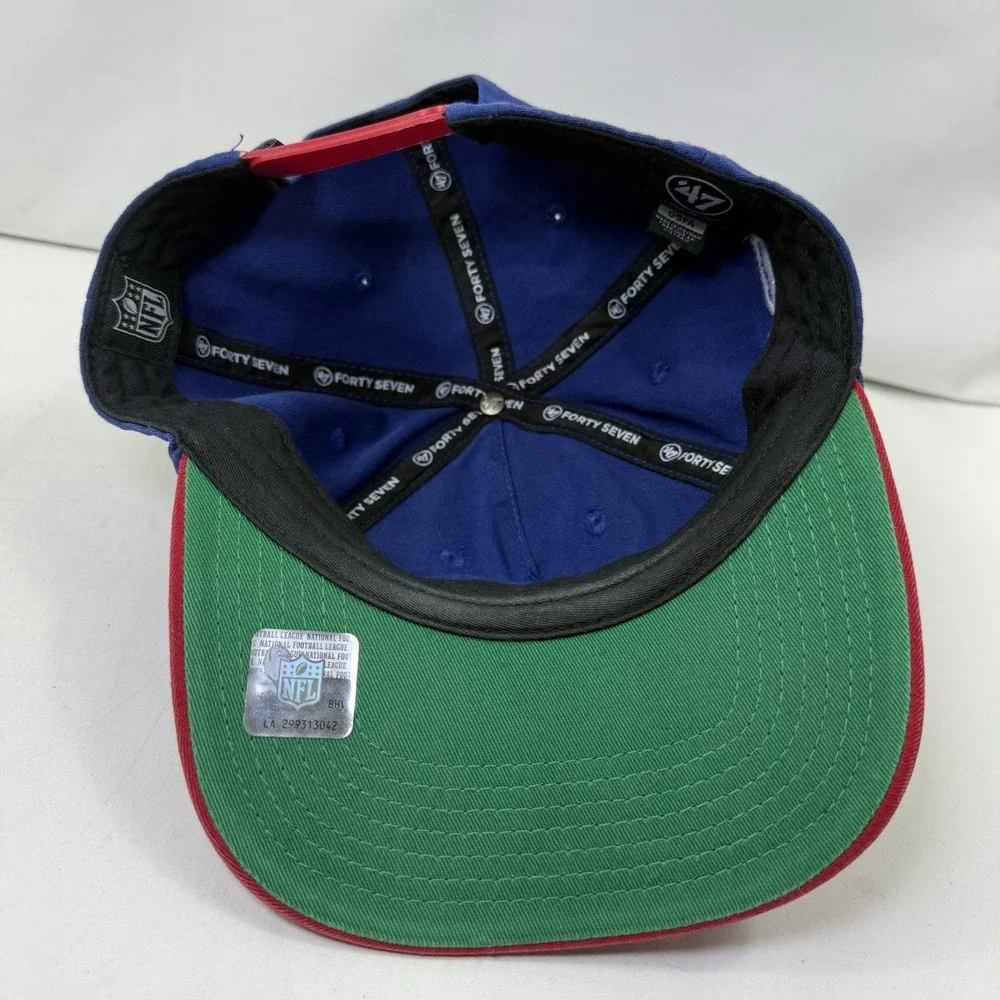 New York Giants '47 Brand SnapBack Hat Cap Red Blue NFL NFC Football‎